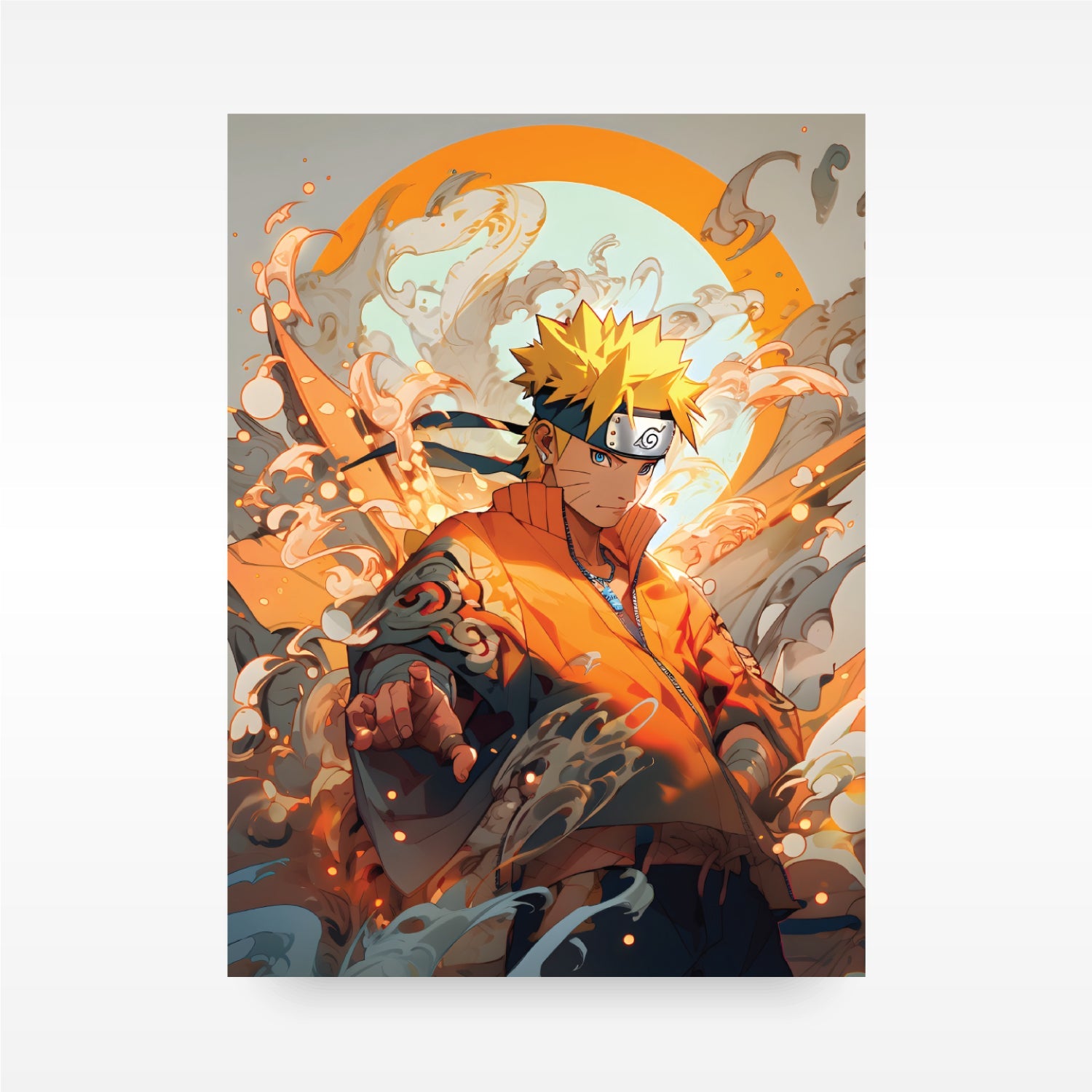 Jinchuriki Naruto Uzumaki Anime Poster  High Quality Wall art at  chitrakala – Chitrakala